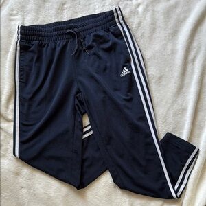 Adidas Striped Track Pants, Navy, Size L